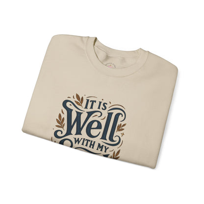 Soulful Comfort Crewneck Sweatshirt - Cozy Gift for Faith Lovers, Inspirational Apparel, Motivational Sweatshirt, Religious Gift, [...]