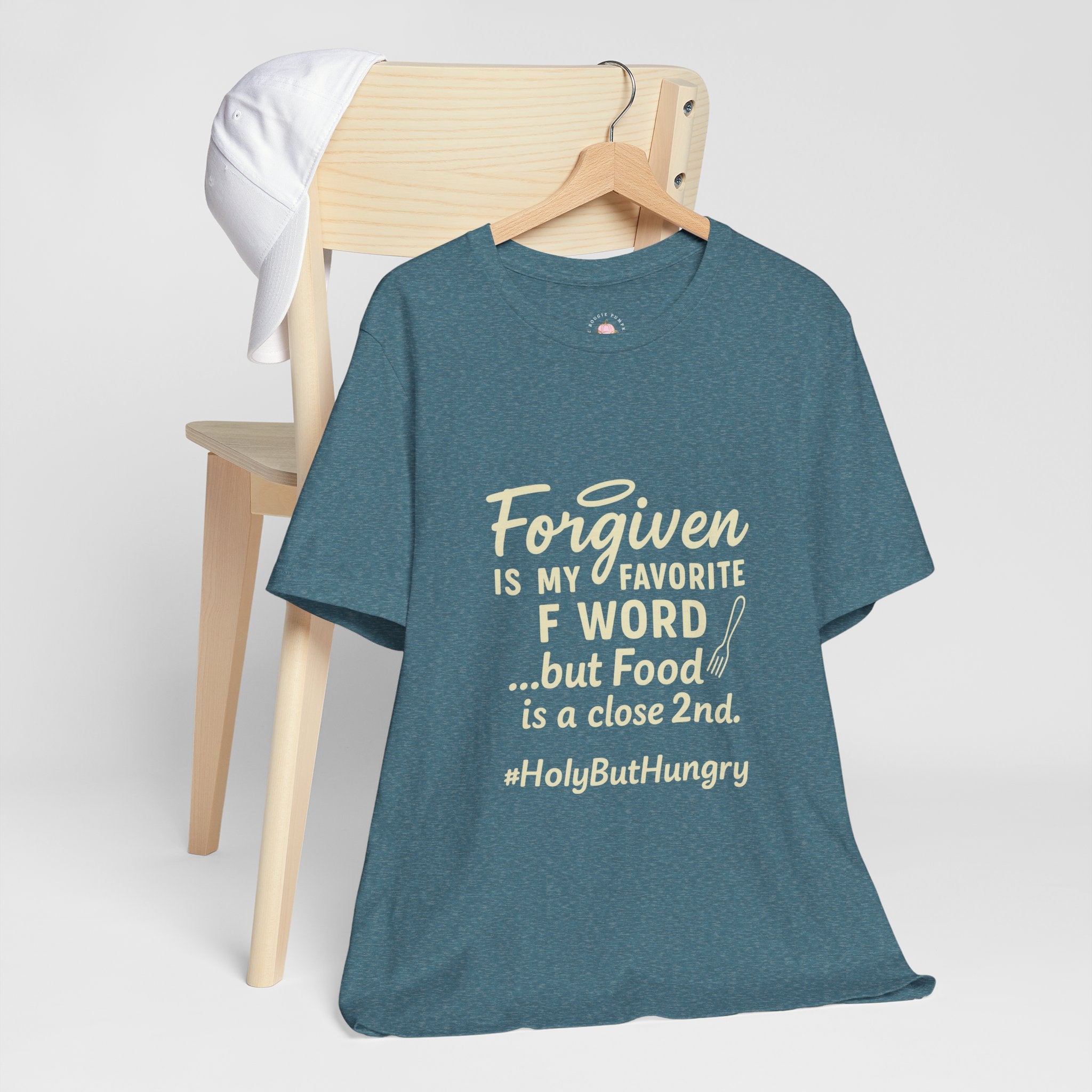 Forgiven Is My Favorite F-Word Tee — Funny Christian Foodie Shirt