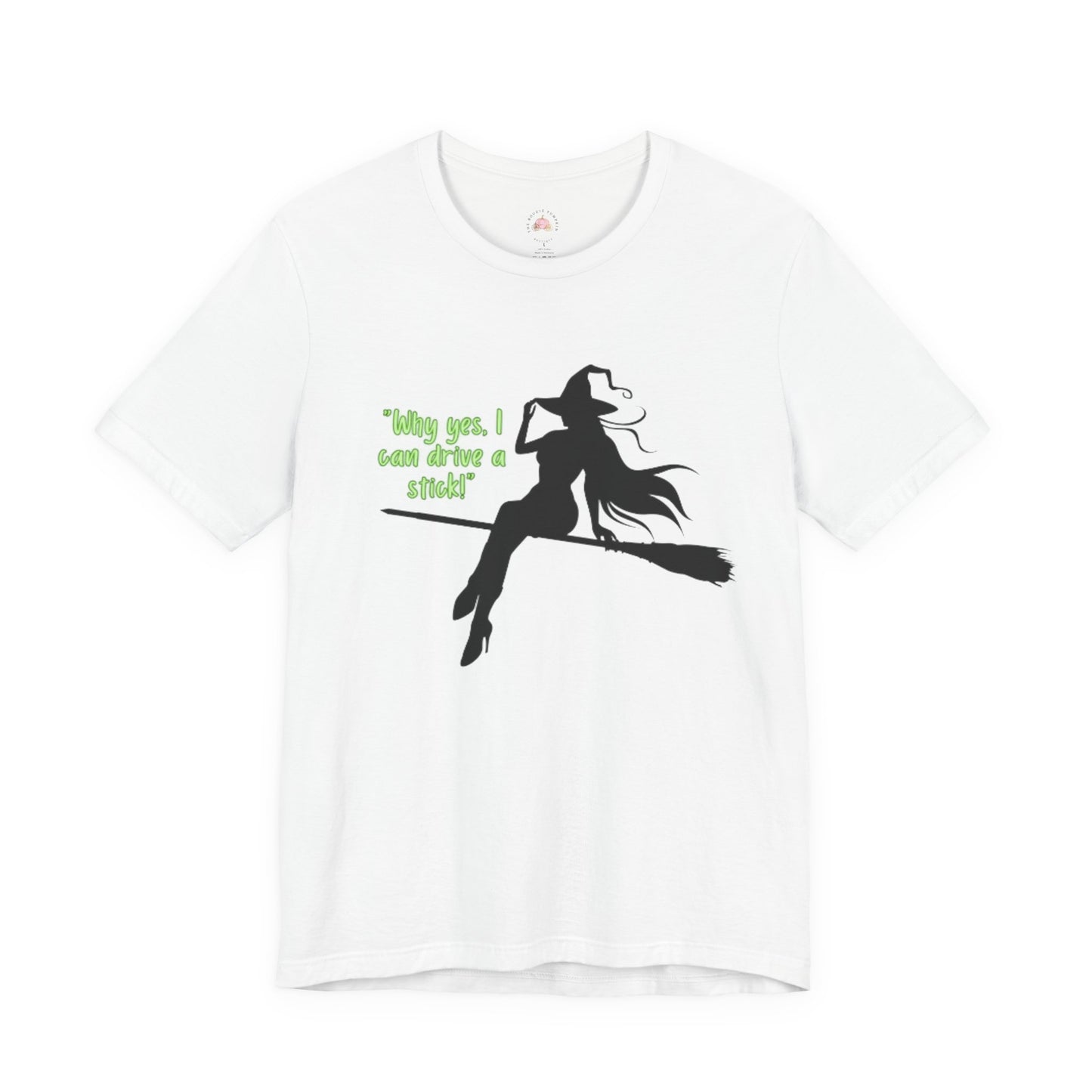 Funny Witch on a Stick T-Shirt - Halloween Costume Tee
