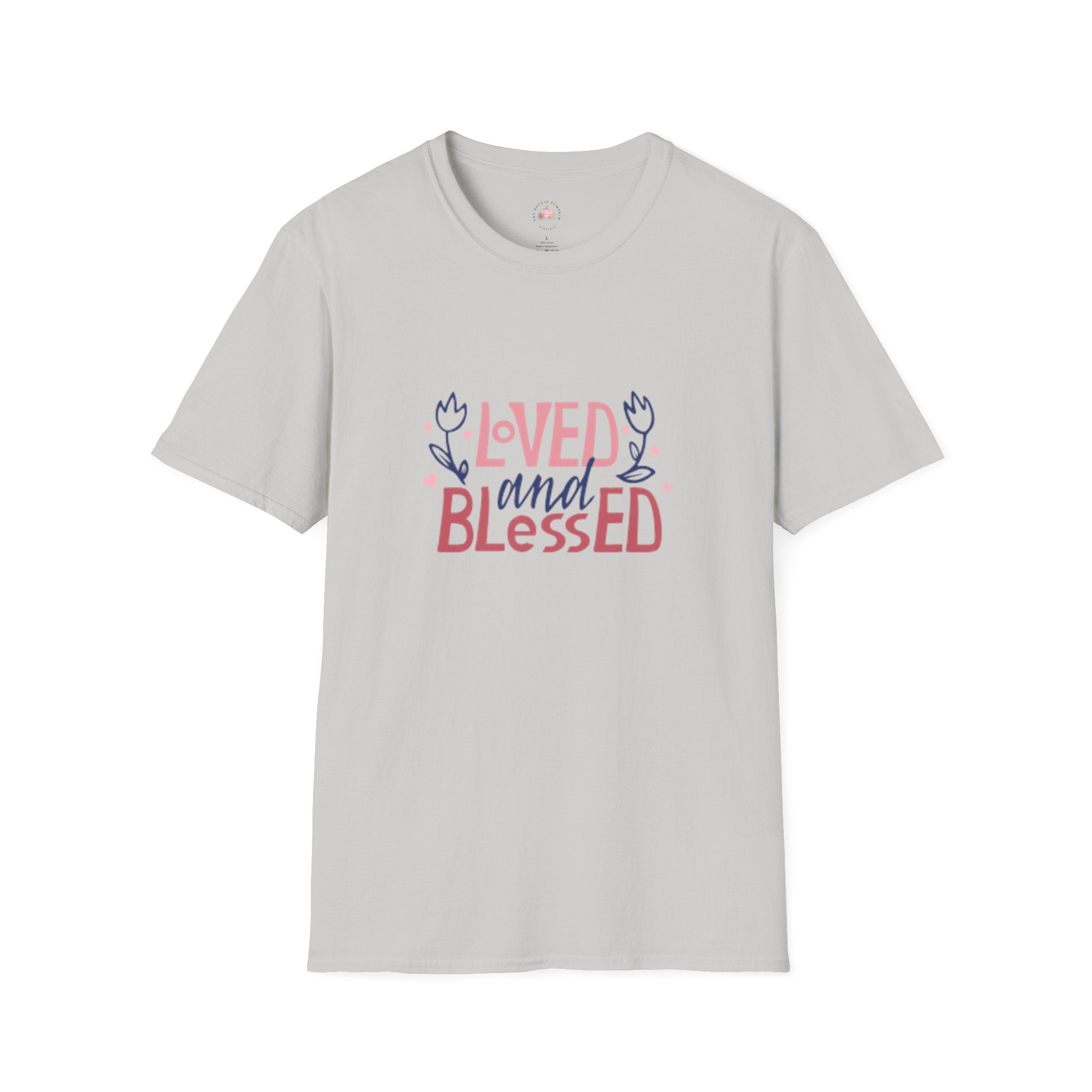 Loved & Blessed Agape Love Shirt - Christian Heart Graphic Tee - Biblical Love Valentine's Apparel