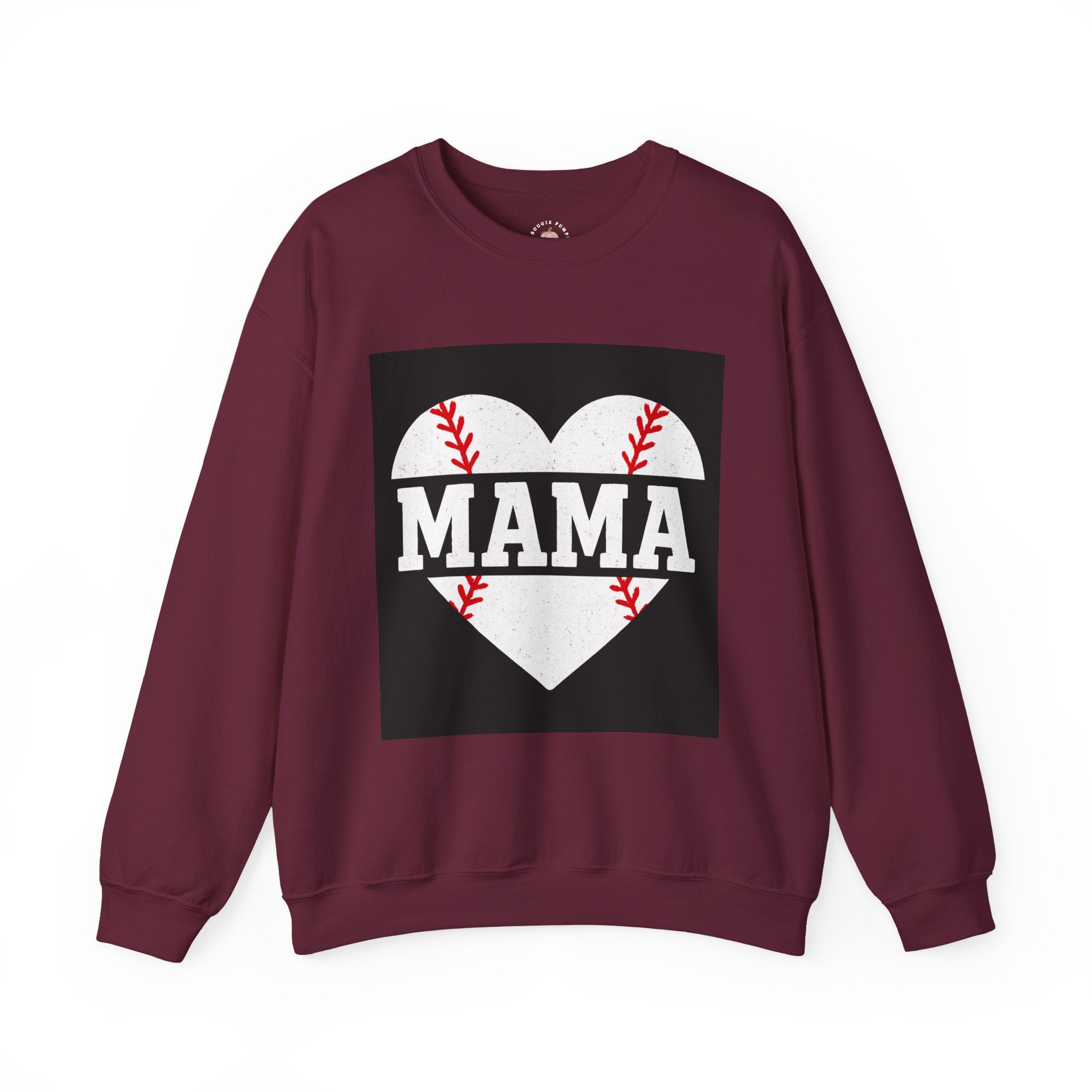 Baseball Mama Sweatshirt | Game Day Heart Design | Sports Mom Apparel – The Bougie Pumpkin Boutique