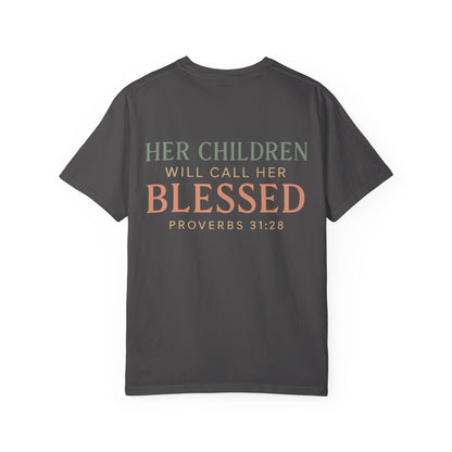 Mama Shirt – Her Children Will Call Her Blessed | Proverbs 31:28 | The Bougie Pumpkin Boutique - The Bougie Pumpkin Boutique