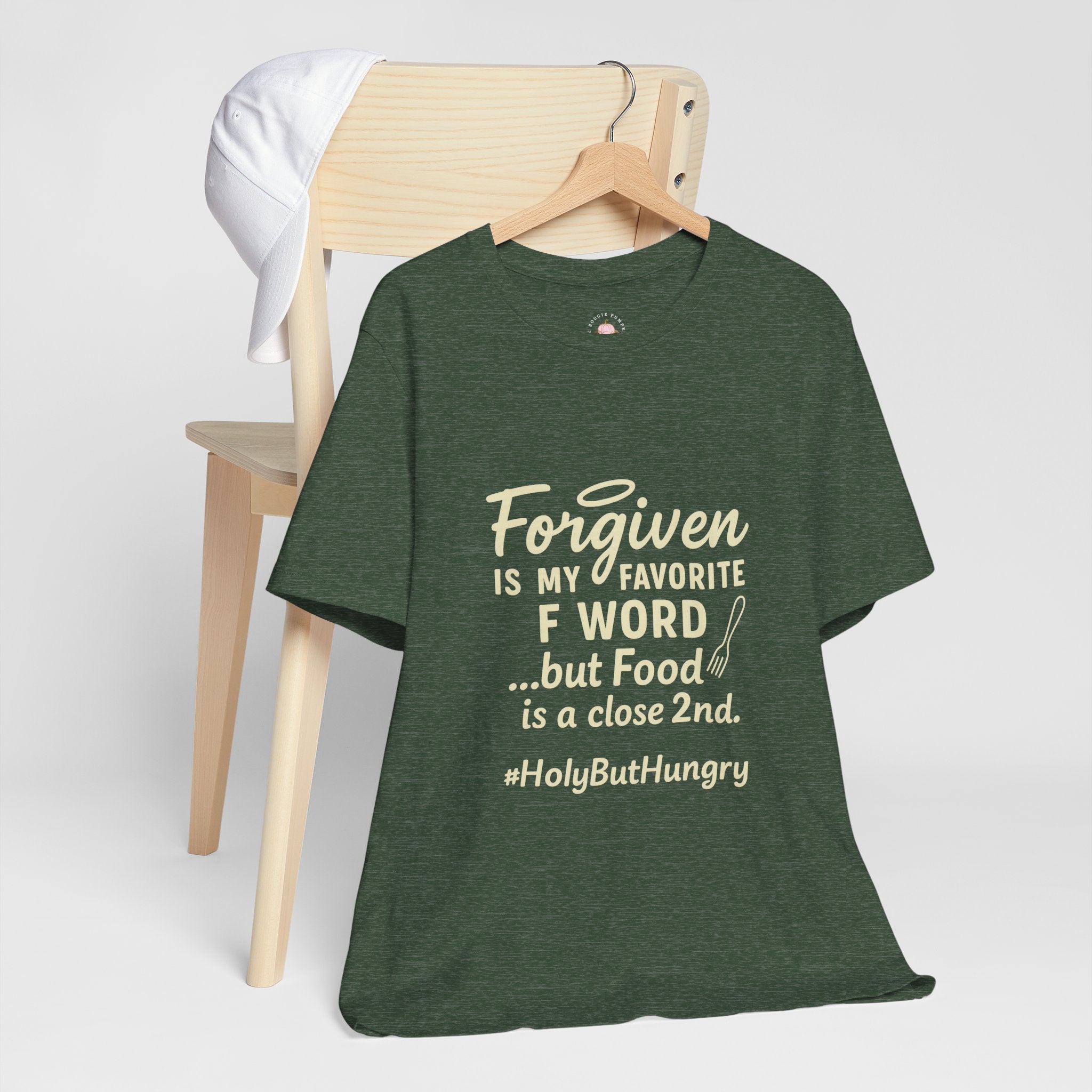 Forgiven Is My Favorite F-Word Tee — Funny Christian Foodie Shirt