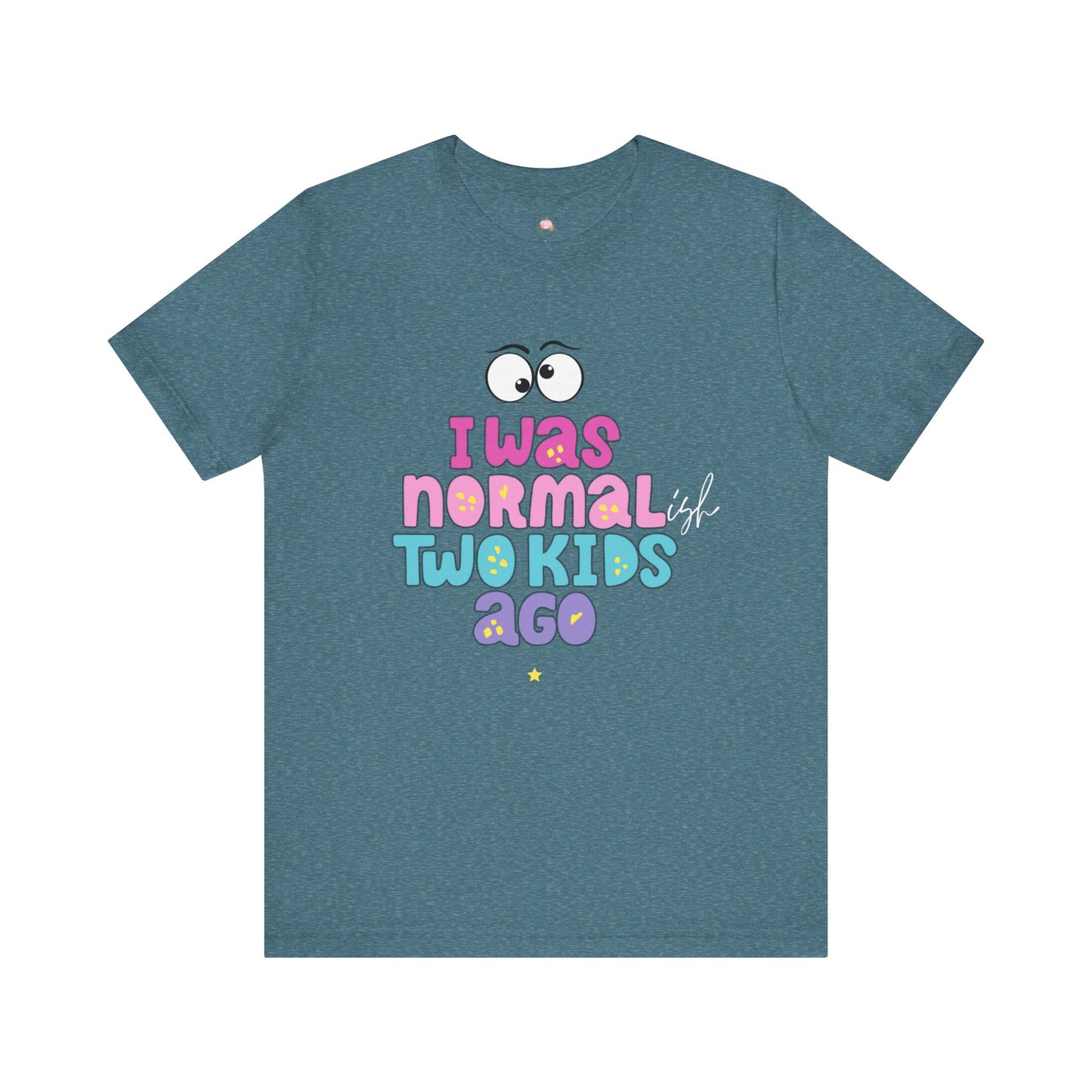 Unisex Jersey Short Sleeve Tee with 'I Was Normal Two Kids Ago' Design - Fun Parenthood Shirt, Gift for Moms and Dads, Casual Wear, [...]