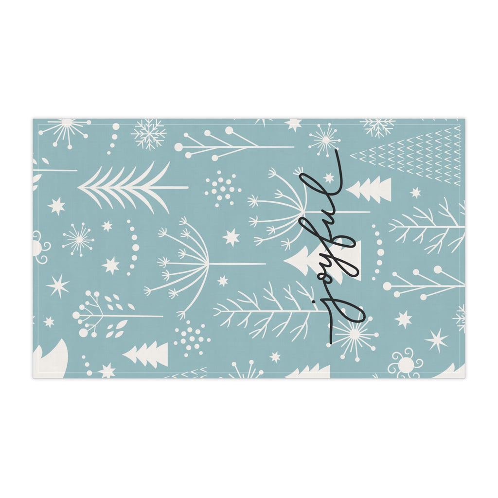 Joyful Winter Towel | Modern Christmas Decor – The Bougie Pumpkin Boutique