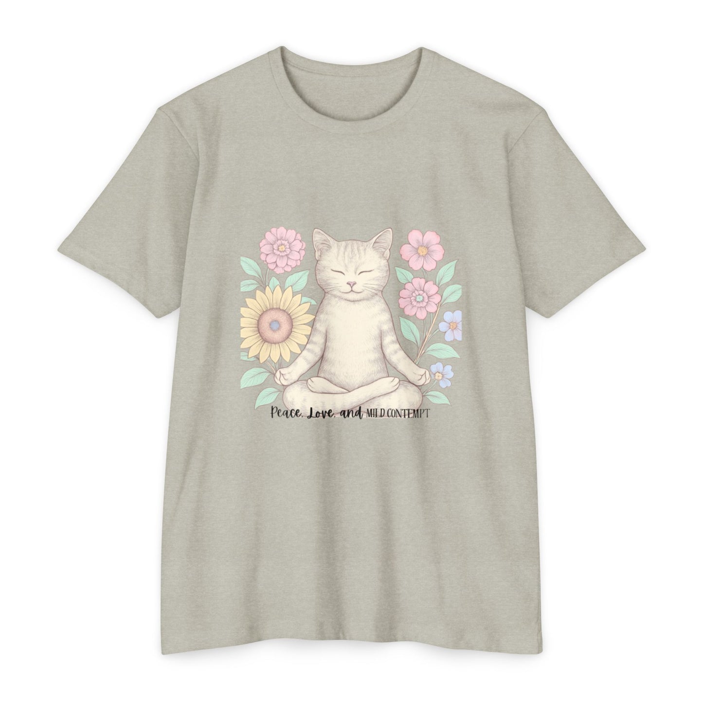 Zen Cat T-shirt - Funny and Snarky Cat Humor Design