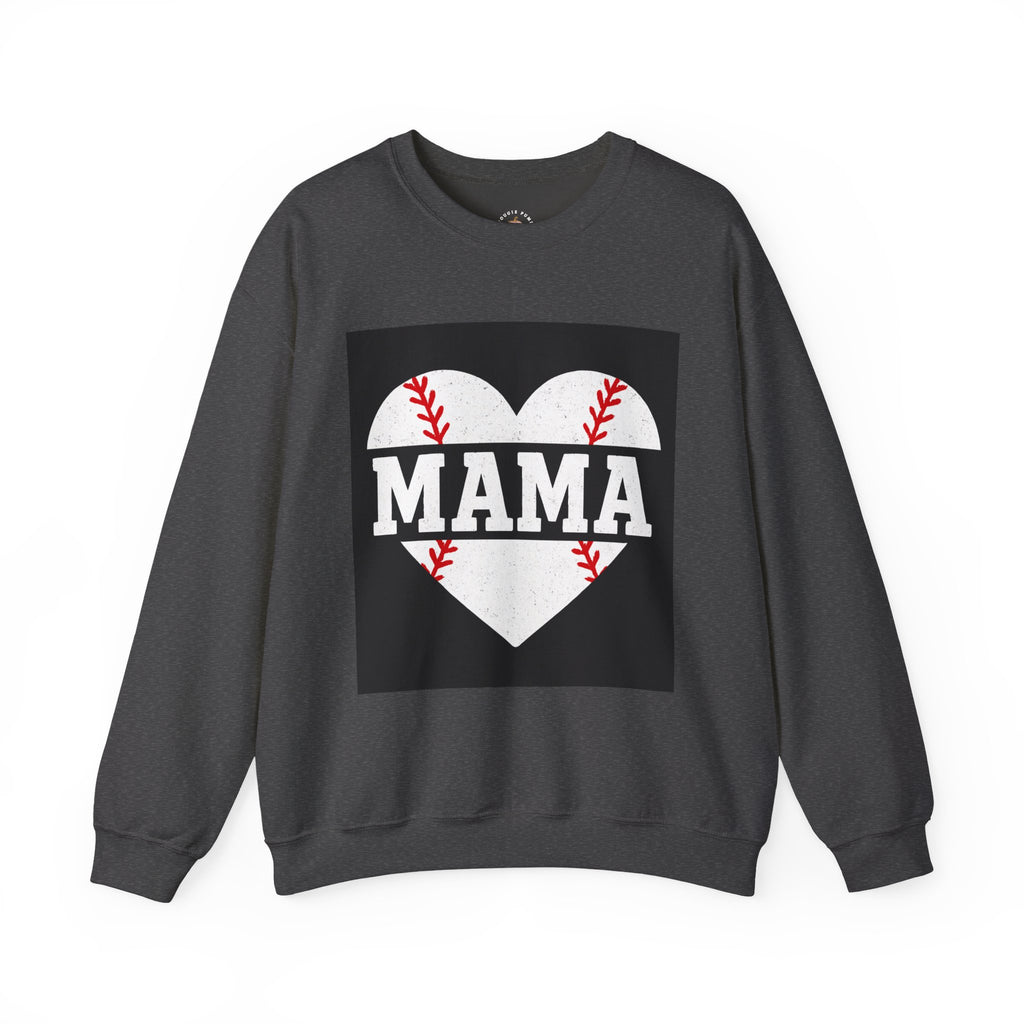 Baseball Mama Sweatshirt | Game Day Heart Design | Sports Mom Apparel – The Bougie Pumpkin Boutique