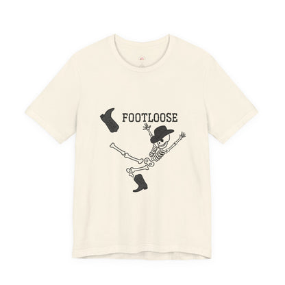 Footloose Skeleton Tee, Fun Graphic Shirt, Halloween Costume Top, Dance Party Apparel, Unisex Halloween Shirt, Gift for Dancers