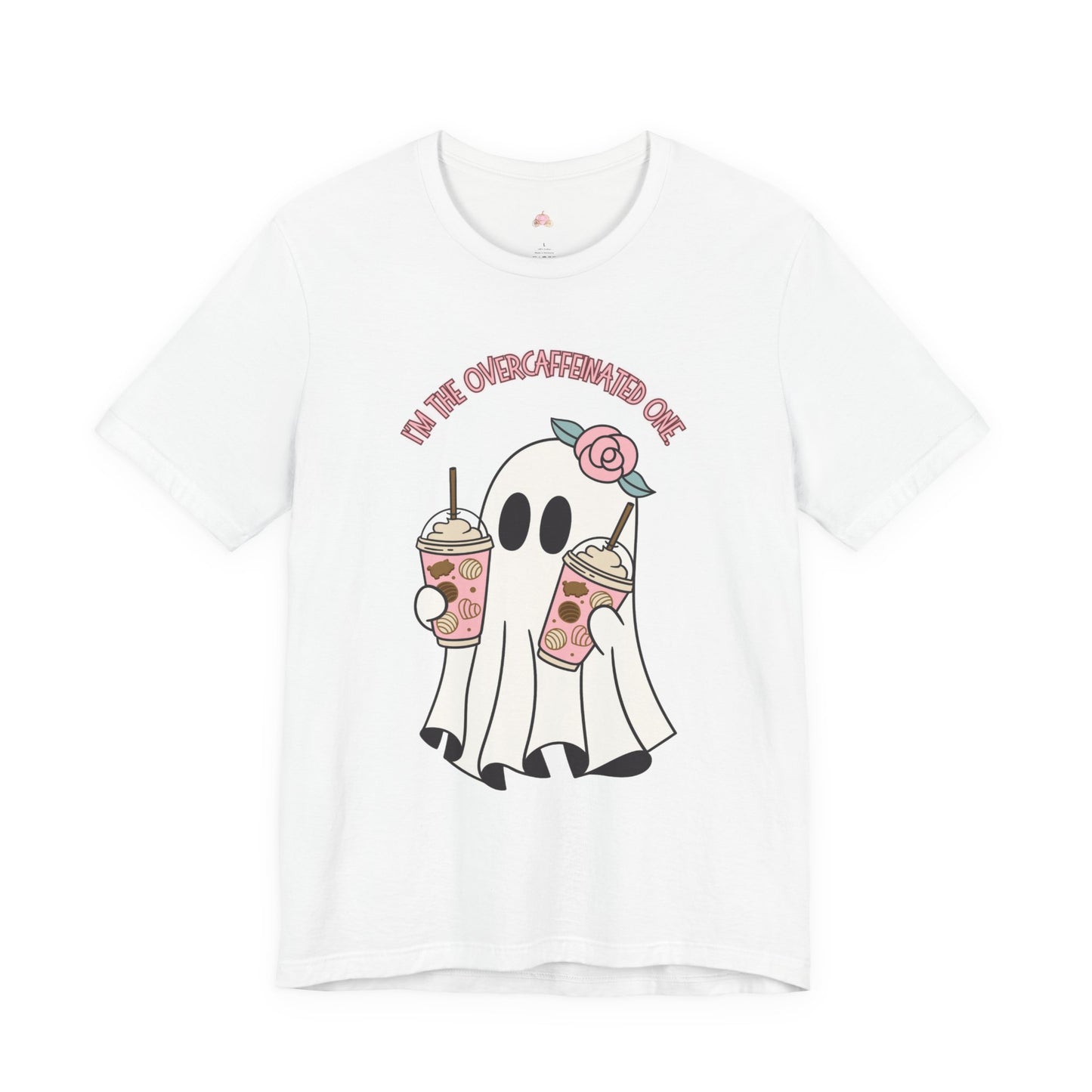Playful Ghost Tee - Halloween Casual Wear, Unisex Short Sleeve T-Shirt, Funny Graphic Tee, Cute Gift for Halloween Lovers, Cool Ghost Design