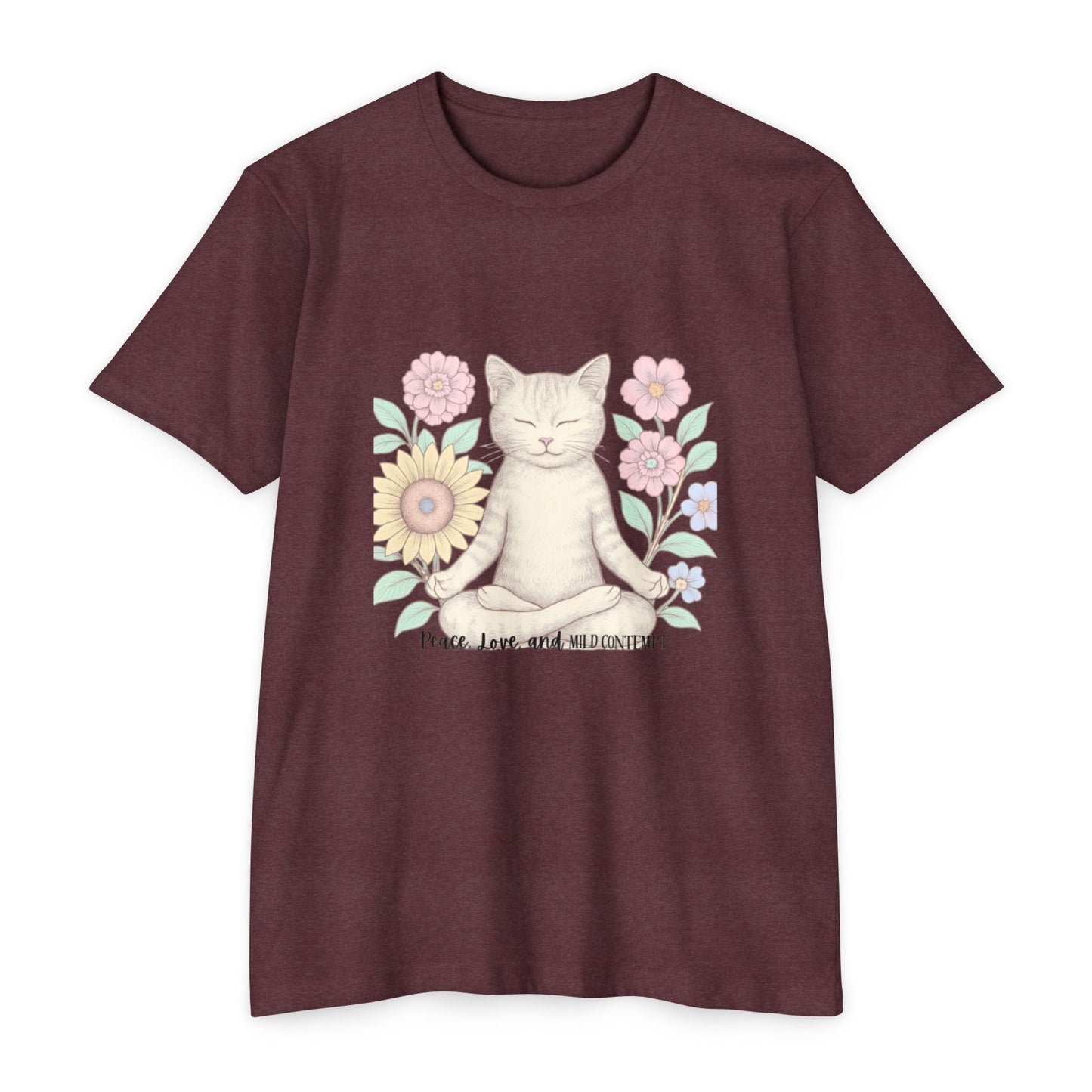 Zen Cat T-shirt - Funny and Snarky Cat Humor Design