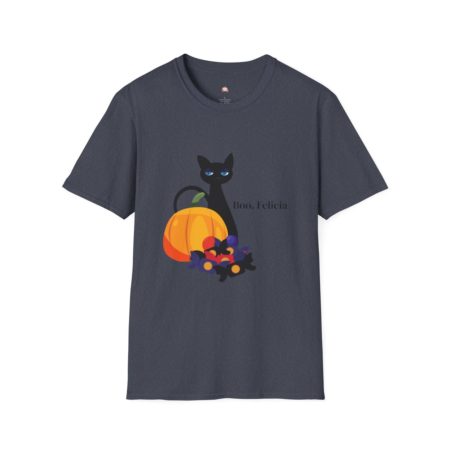 Funny Halloween "Boo, Felicia" Annoyed Cat T-Shirt