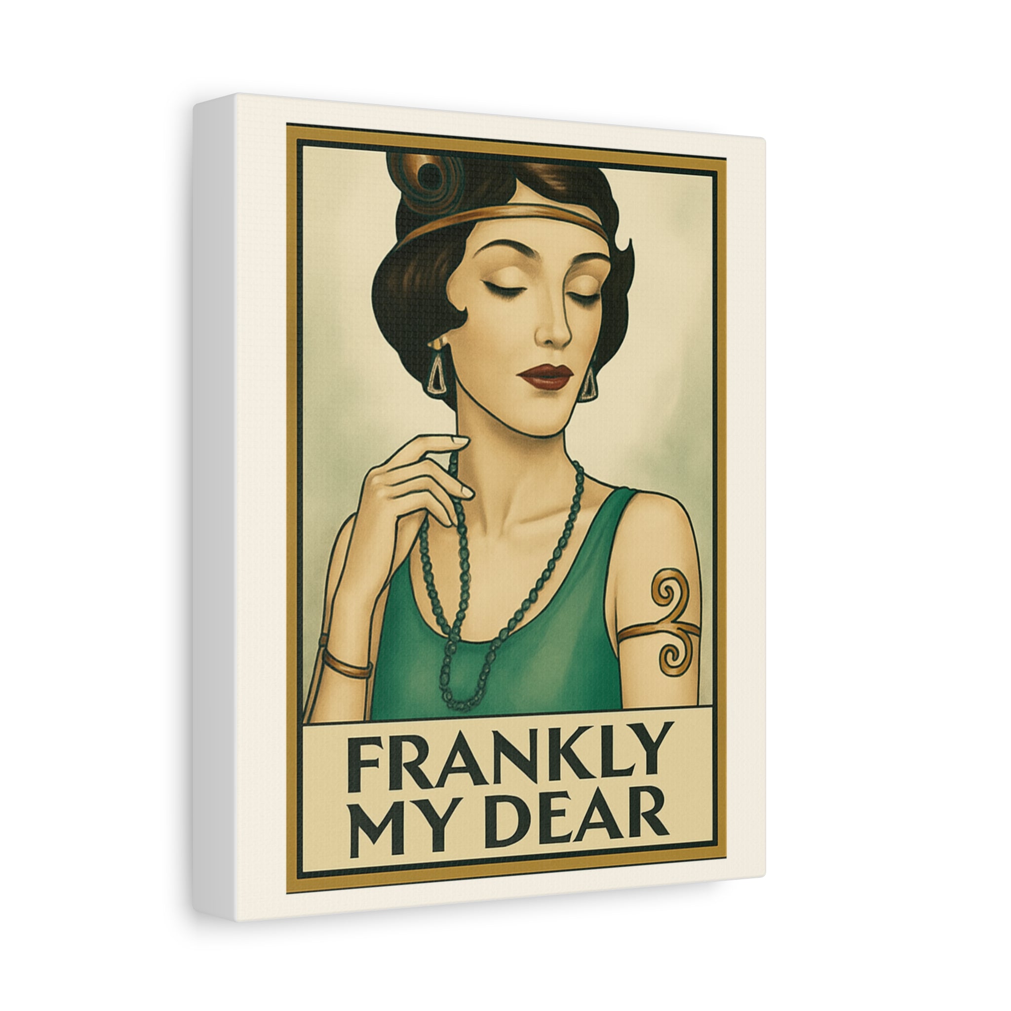 Frankly My Dear Retro Art Canvas