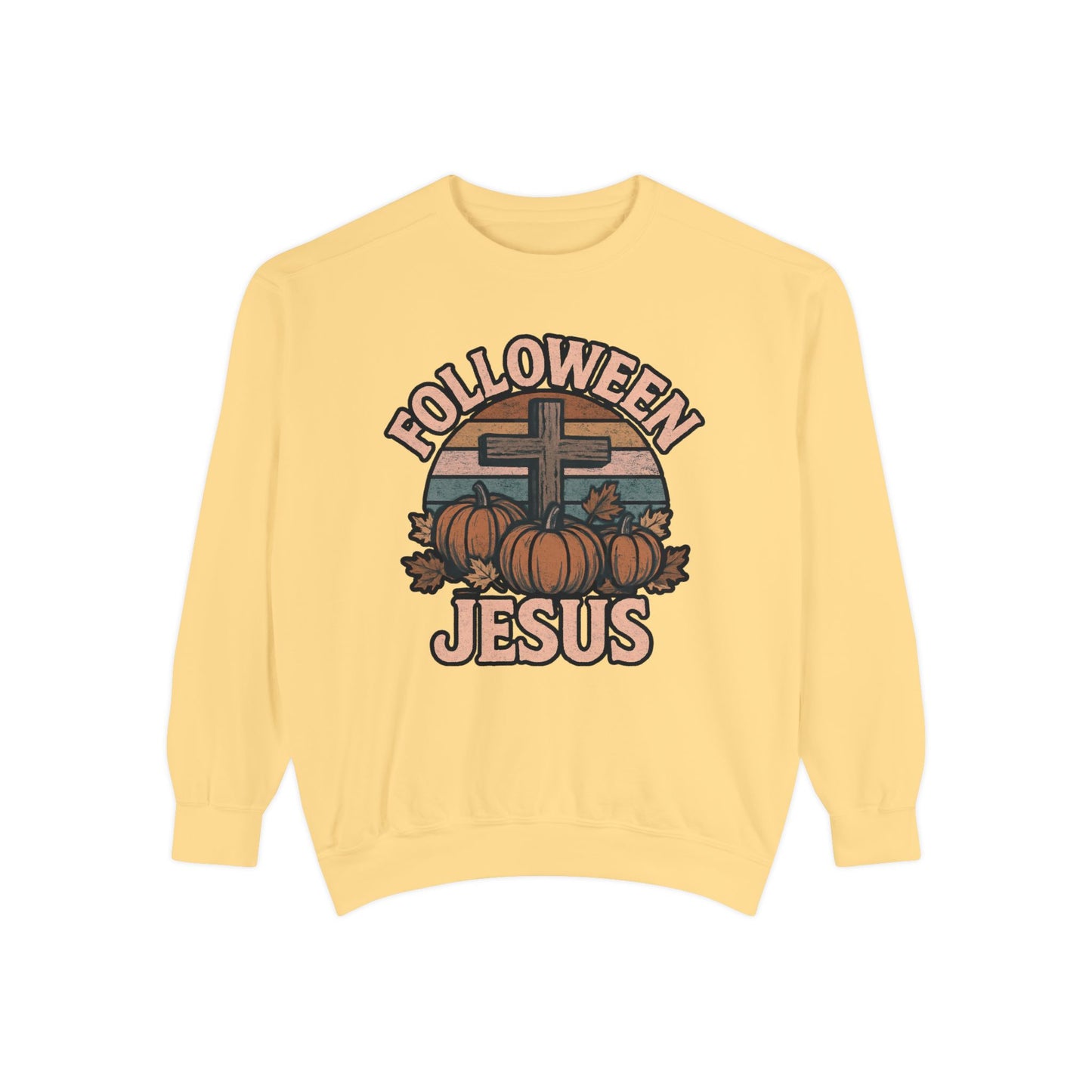 Follower Jesus Sweatshirt - Unisex Fall Apparel, Cute Halloween Gift, Faith-Based Clothing, Autumn Style - The Bougie Pumpkin Boutique