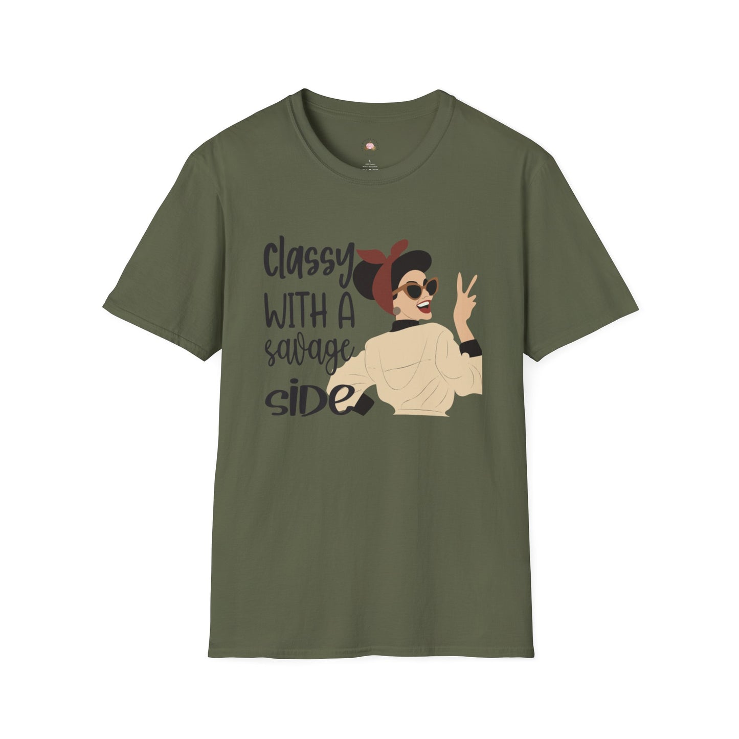 Retro Sassy T-Shirt - Classy with a Savage Side