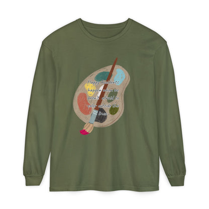 Long Sleeve T-Shirt - Don't Be Afraid to Color Outside the Lines
