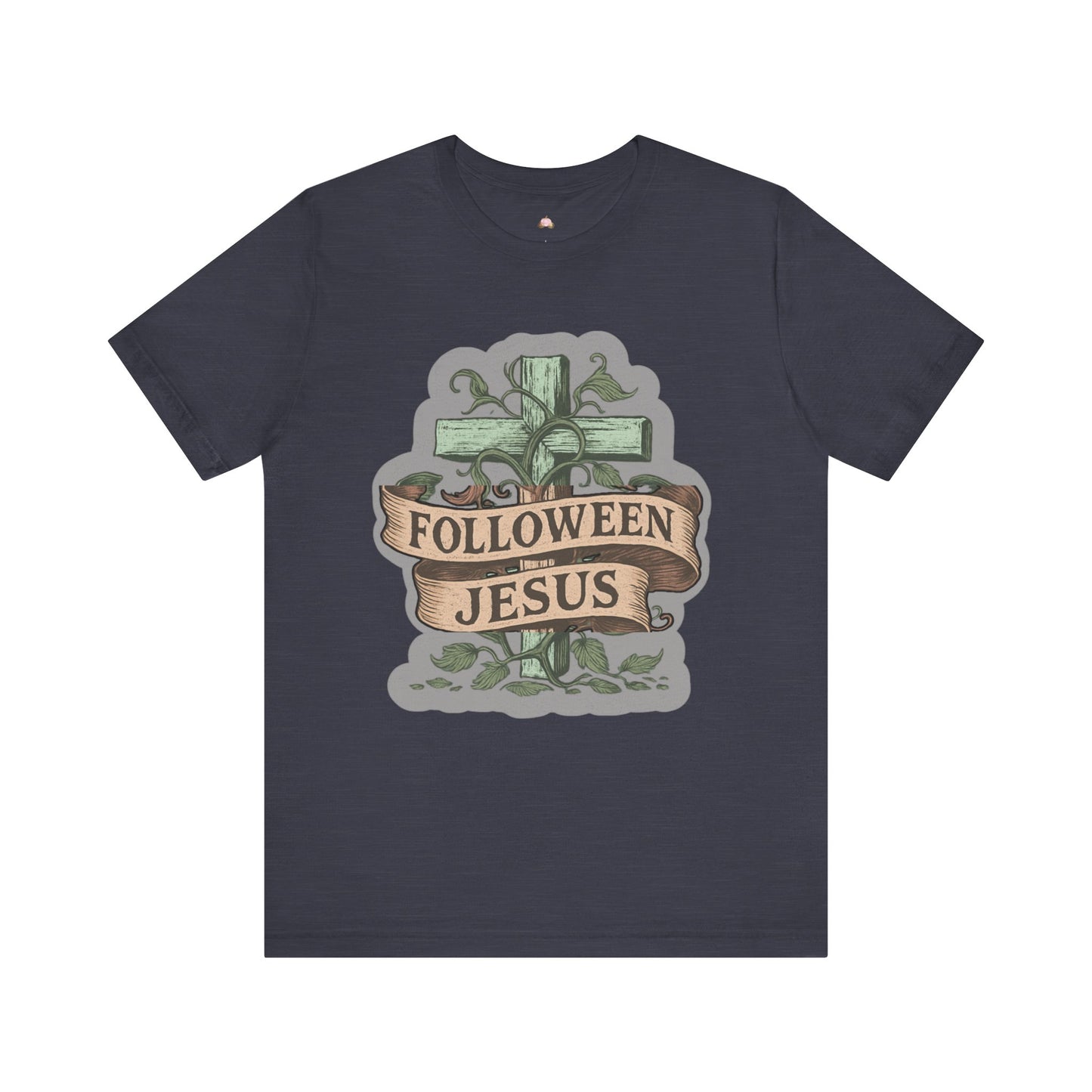 Halloween Faith Unisex Tee, Spiritual Shirt, Jesus Follow Shirt, Fall Apparel, Casual Halloween Outfit - The Bougie Pumpkin Boutique