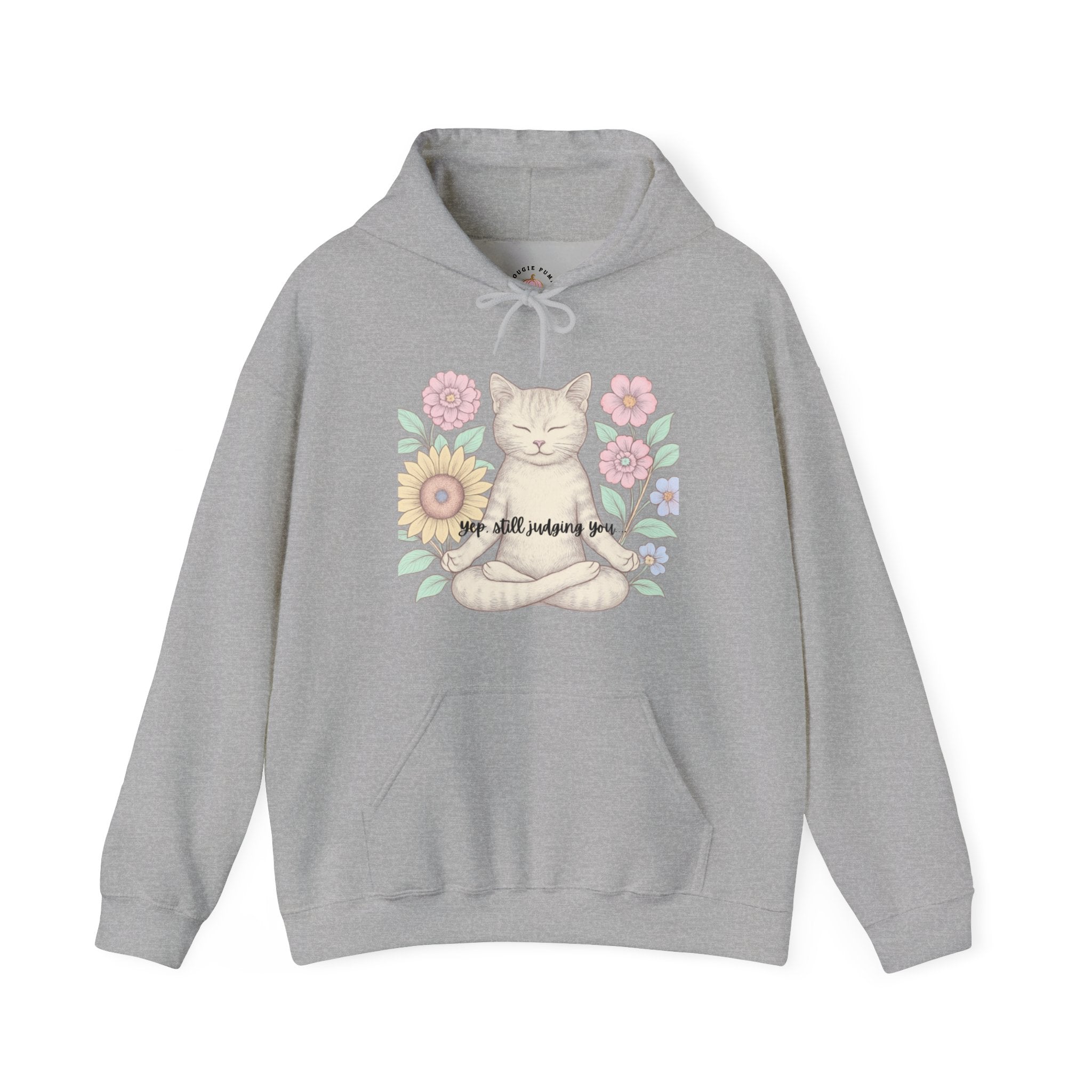 Zen Cat Snarky Hoodie Sweatshirt | The Bougie Pumpkin
