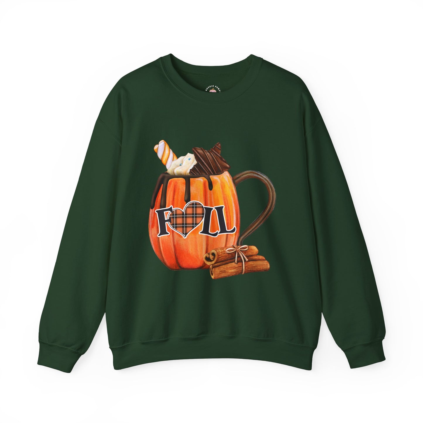 Autumn Vibes Pumpkin Mug Sweatshirt, Cozy Fall Clothing, Unisex Crewneck, Holiday Gift, Pumpkin Lovers, Casual Comfortable Sweatshirt
