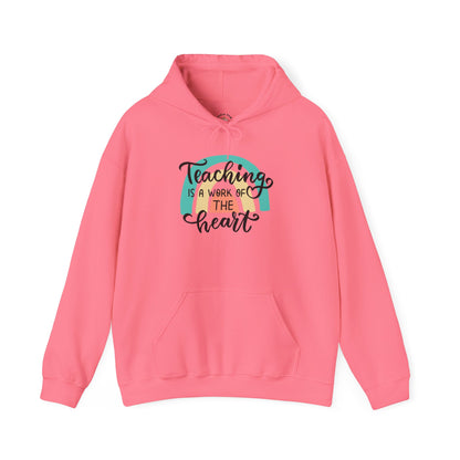 Teacher Appreciation Unisex Hoodie - Teaching Is a Work of Art, Fun Classroom Apparel