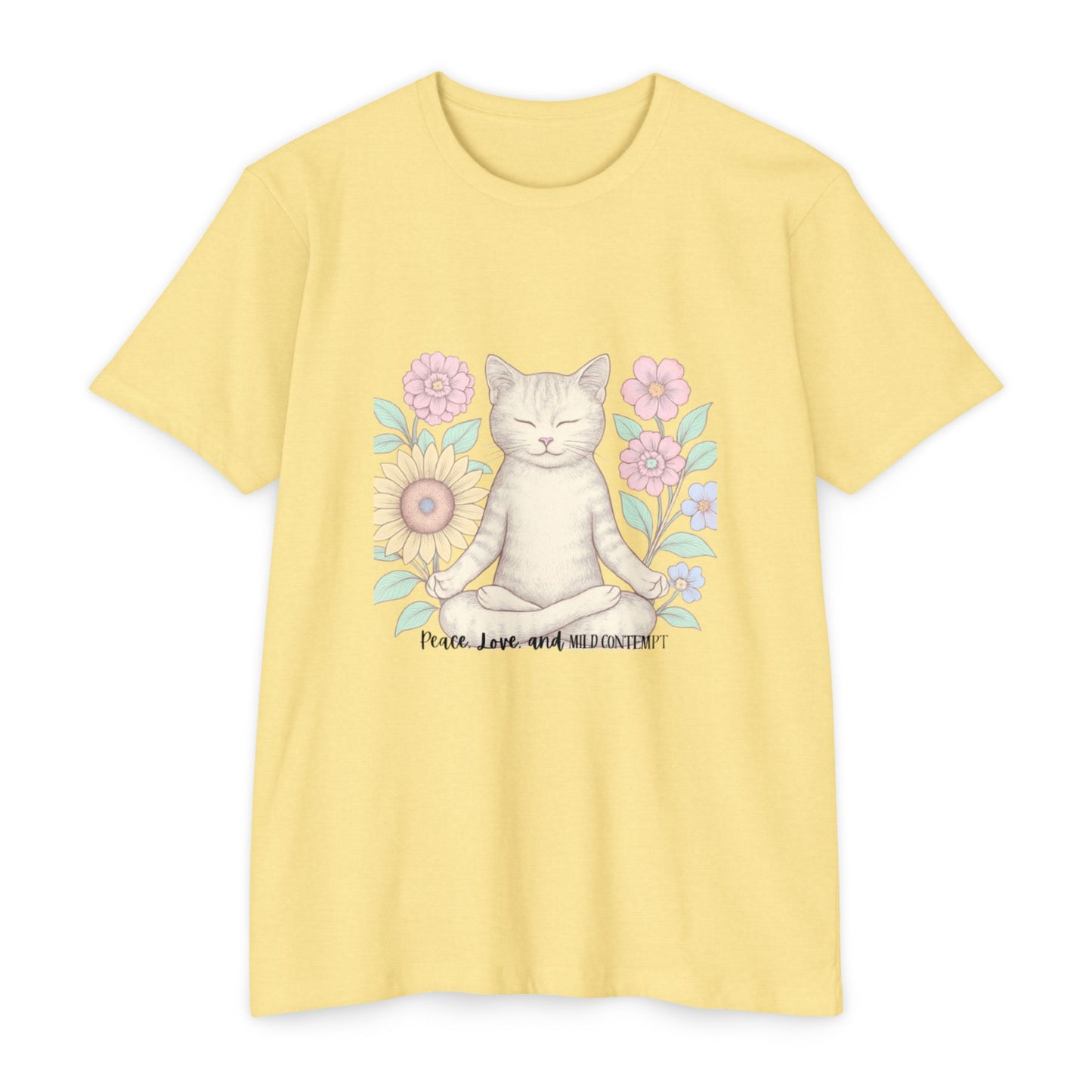 Zen Cat T-shirt - Funny and Snarky Cat Humor Design