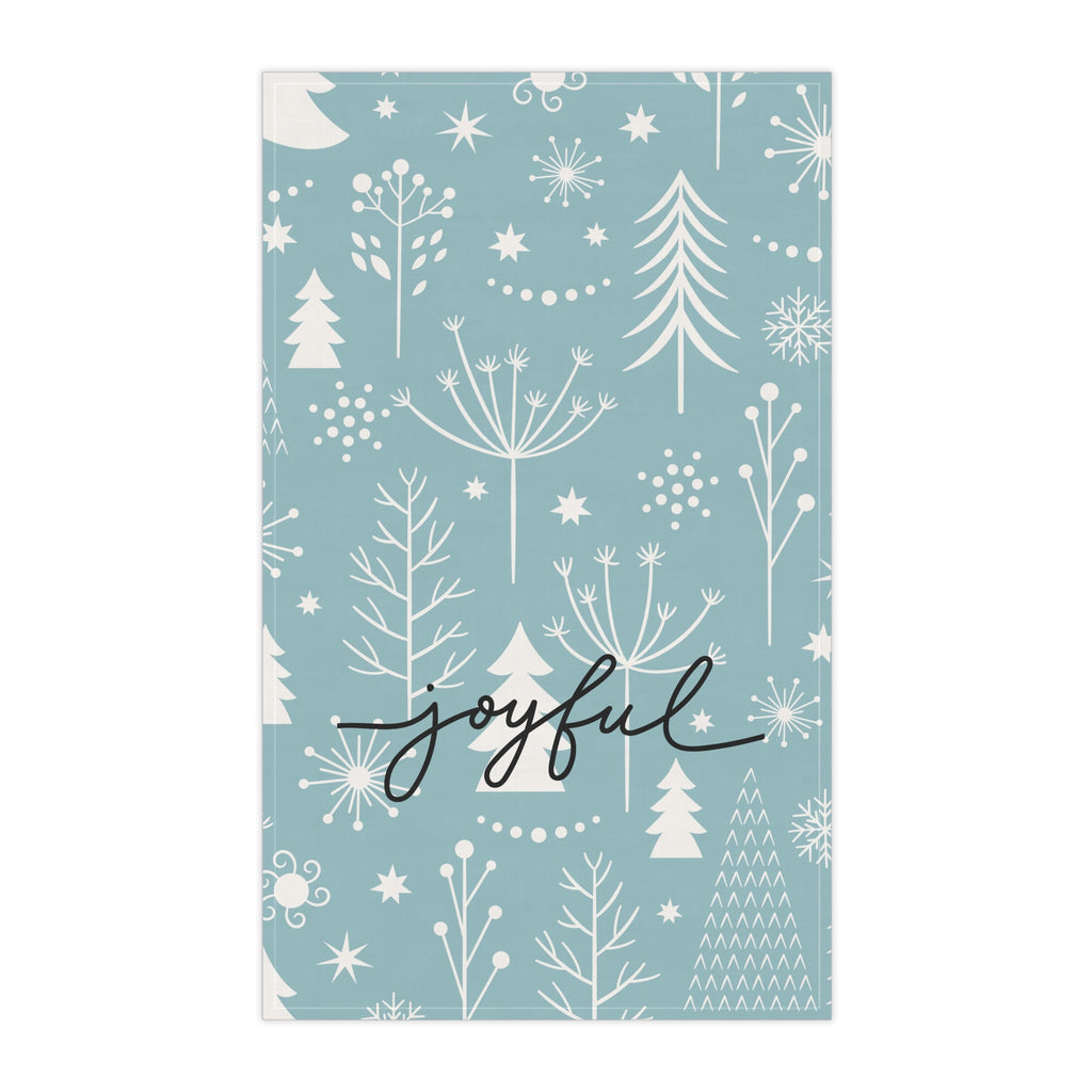 Joyful Winter Towel | Modern Christmas Decor – The Bougie Pumpkin Boutique