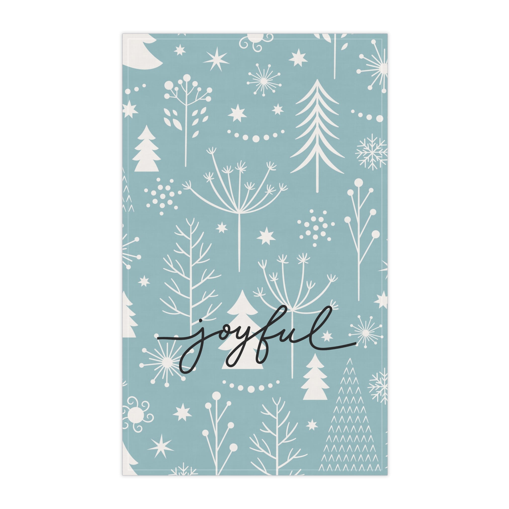 Joyful Winter Towel | Modern Christmas Decor – The Bougie Pumpkin Boutique