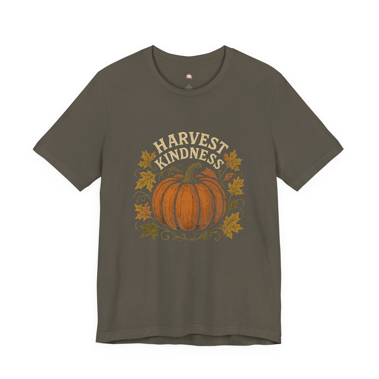 Harvest Kindness Tee - Unisex Jersey Short Sleeve Tee, Fall Fashion, Autumn Apparel, Thanksgiving Shirt, Gift for Friends, Cozy Casual Wear