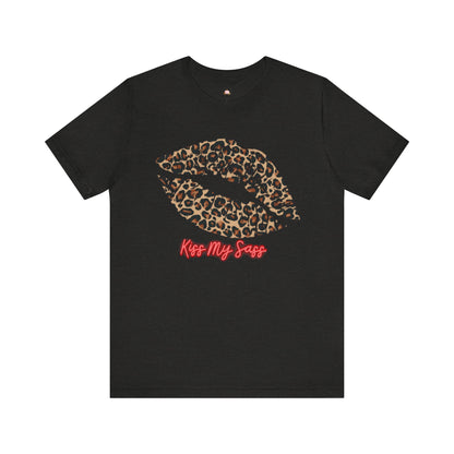 Funny Leopard Kiss Unisex Tee - Kiss My Sass
