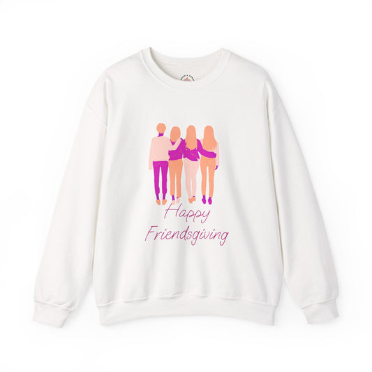 Friendsgiving Crewneck Sweatshirt - Happy Friendsgiving, Giving Thanks, Fall