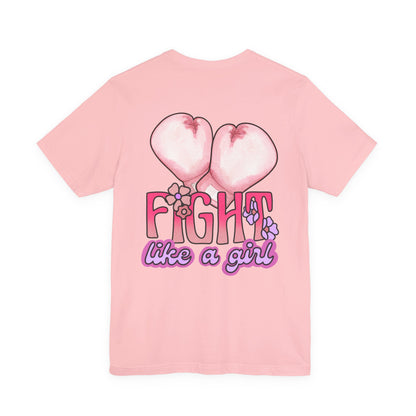 Empowerment Tee: Fight Like a Girl Unisex Jersey Short Sleeve T-Shirt, Awareness Shirt, Cancer Support Apparel, Gift for Fighters, [...]