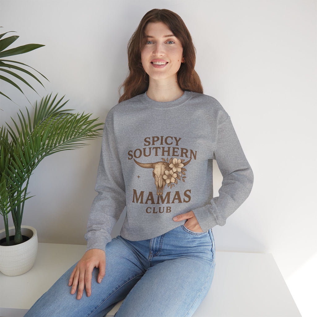 Spicy Southern Mamas Club Sweatshirt | Faith & Fire Apparel – The Bougie Pumpkin Boutique