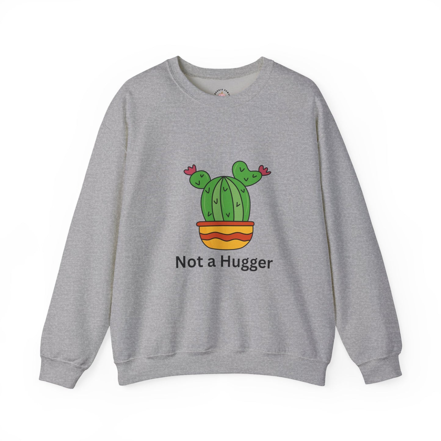 Cactus Not a Hugger Sweatshirt, Cute Sweatshirt, Funny Gift, Unisex Crewneck, Plant Lovers, Casual Wear, Birthday Gift