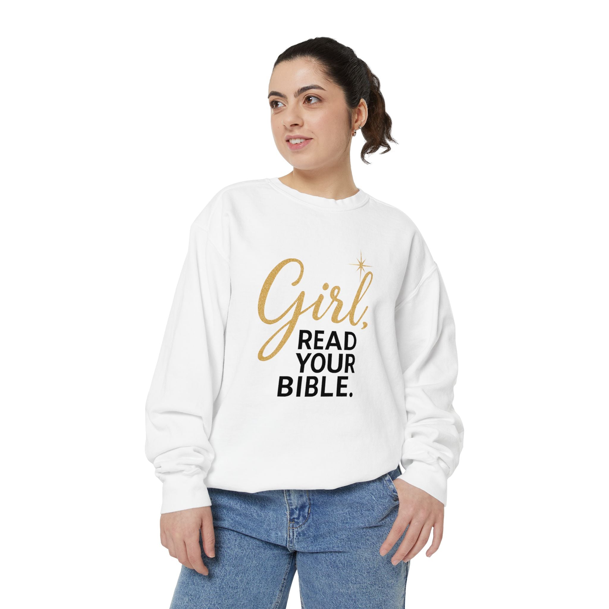 Girl, Read Your Bible Sweatshirt | Christian Women’s Faith Crewneck – The Bougie Pumpkin Boutique