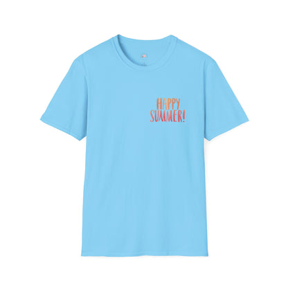 Happy Summer Unisex T-Shirt - Vacation Shirt and Beachwear