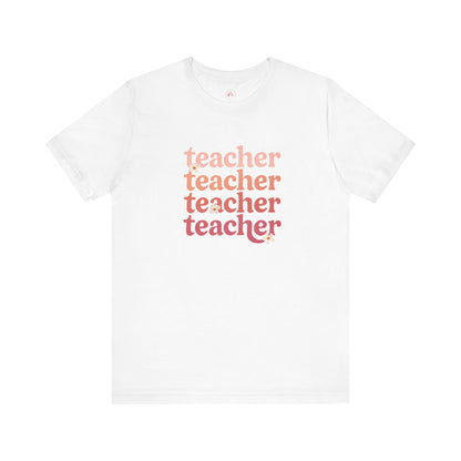 Teacher Vibes Unisex Jersey Tee - Perfect Gift for Educators, Teacher Appreciation, Classroom Style, Graduation Gift, Everyday Wear