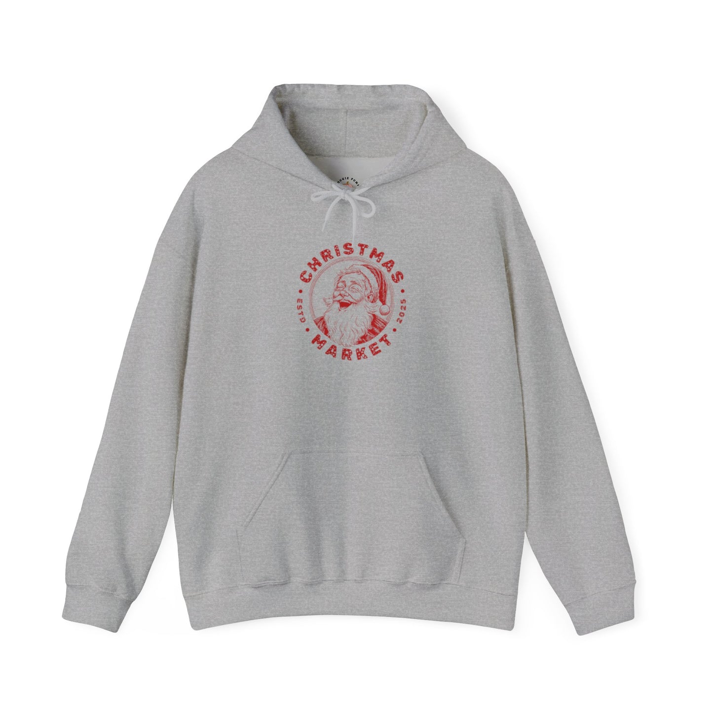 Cozy Christmas Market Hoodie, Holiday Gift Sweatshirt, Winter Apparel, Unisex Pullover, Festive Wear