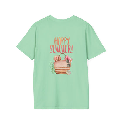 Happy Summer Unisex T-Shirt - Vacation Shirt and Beachwear