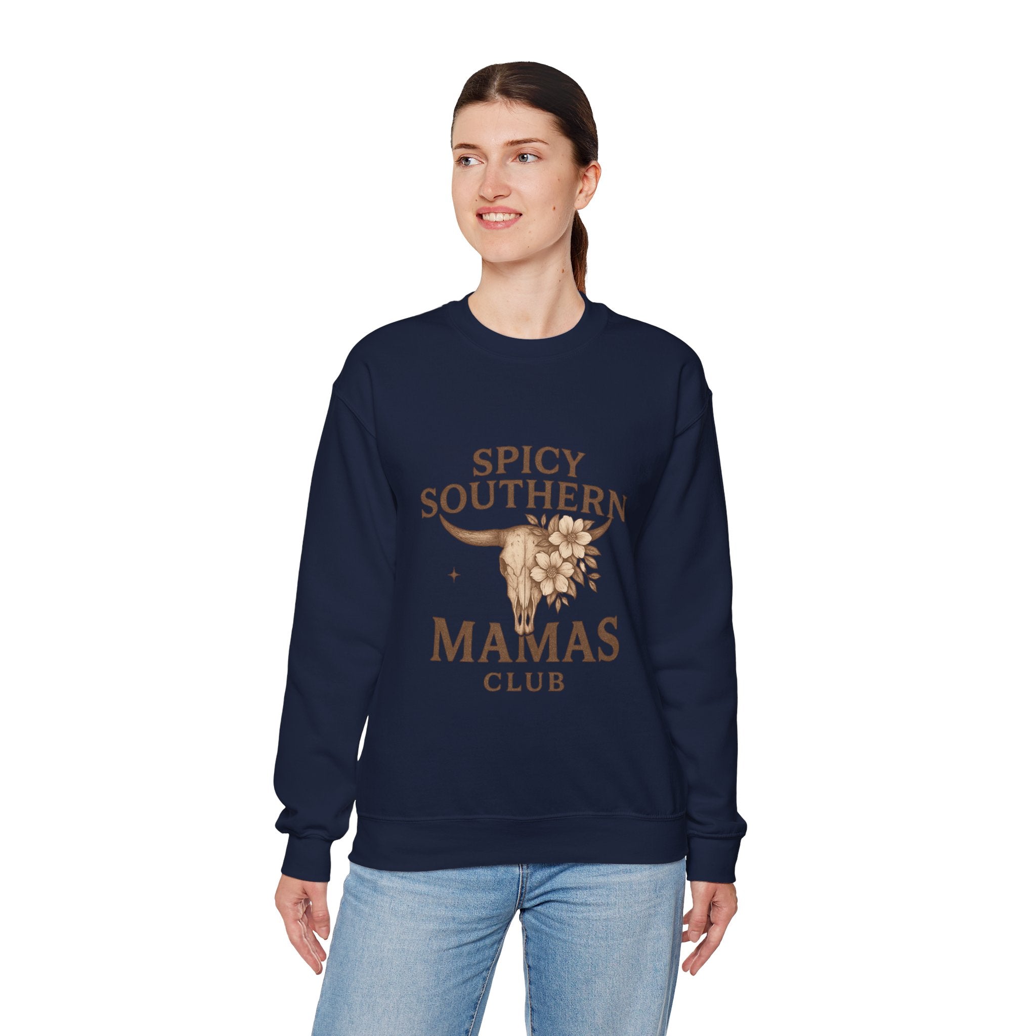 Spicy Southern Mamas Club Sweatshirt | Faith & Fire Apparel – The Bougie Pumpkin Boutique