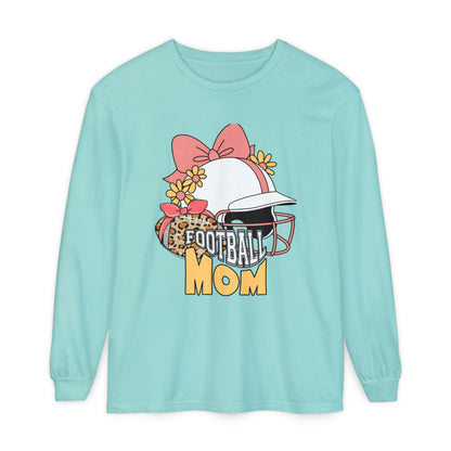 Football Mom Long Sleeve T-Shirt | Gift for Mothers, Sports Apparel, Casual Wear, Game Day Outfit, Fall Fashion