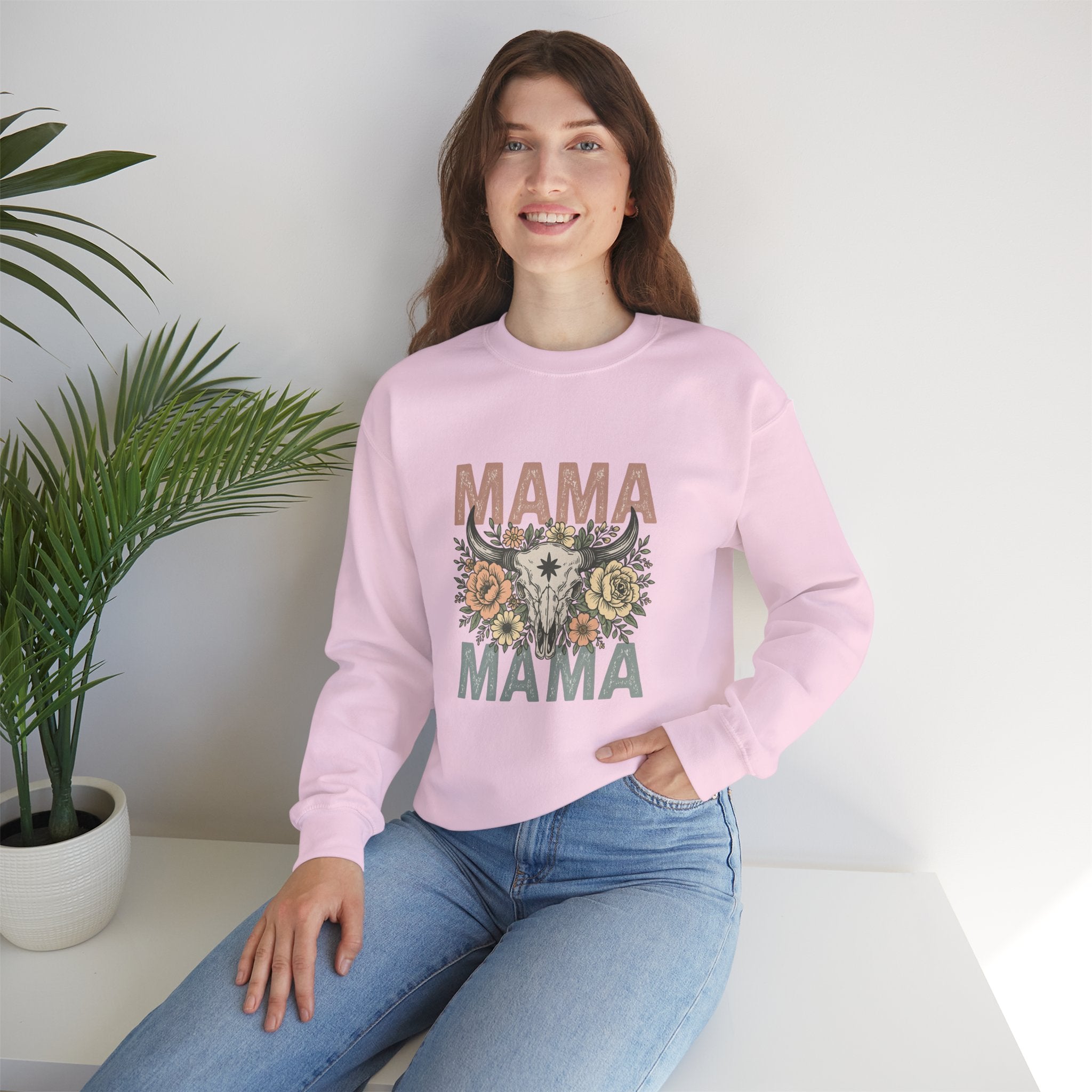 Floral Mama Skull Sweatshirt | Faith, Fashion & Sass – The Bougie Pumpkin Boutique