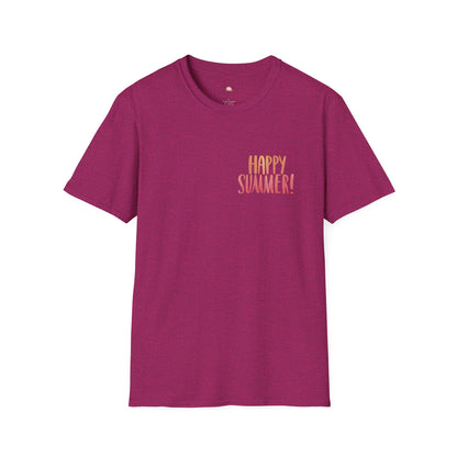 Happy Summer Unisex T-Shirt - Vacation Shirt and Beachwear