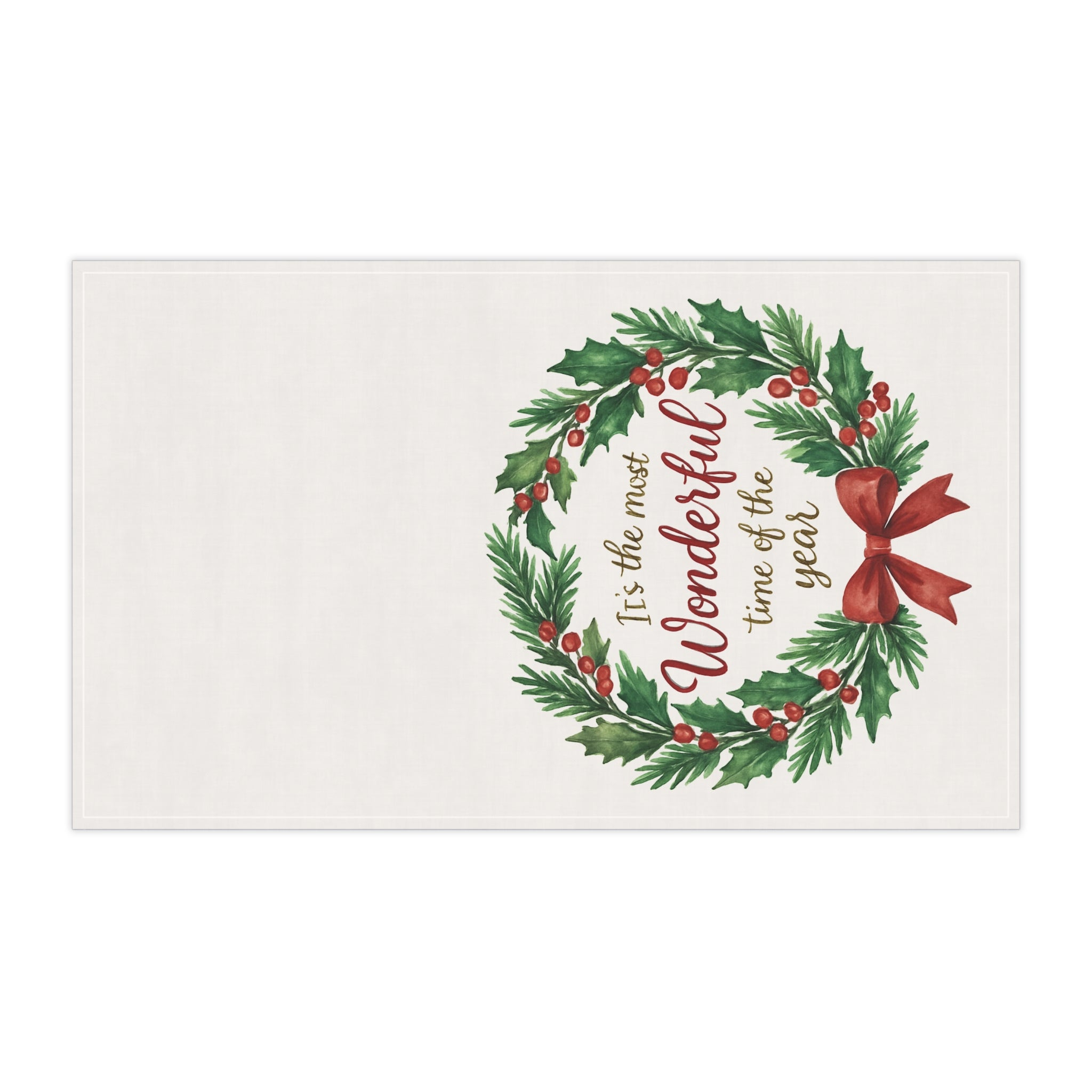 It’s the Most Wonderful Time of the Year Wreath | Holiday Decor – The Bougie Pumpkin Boutique