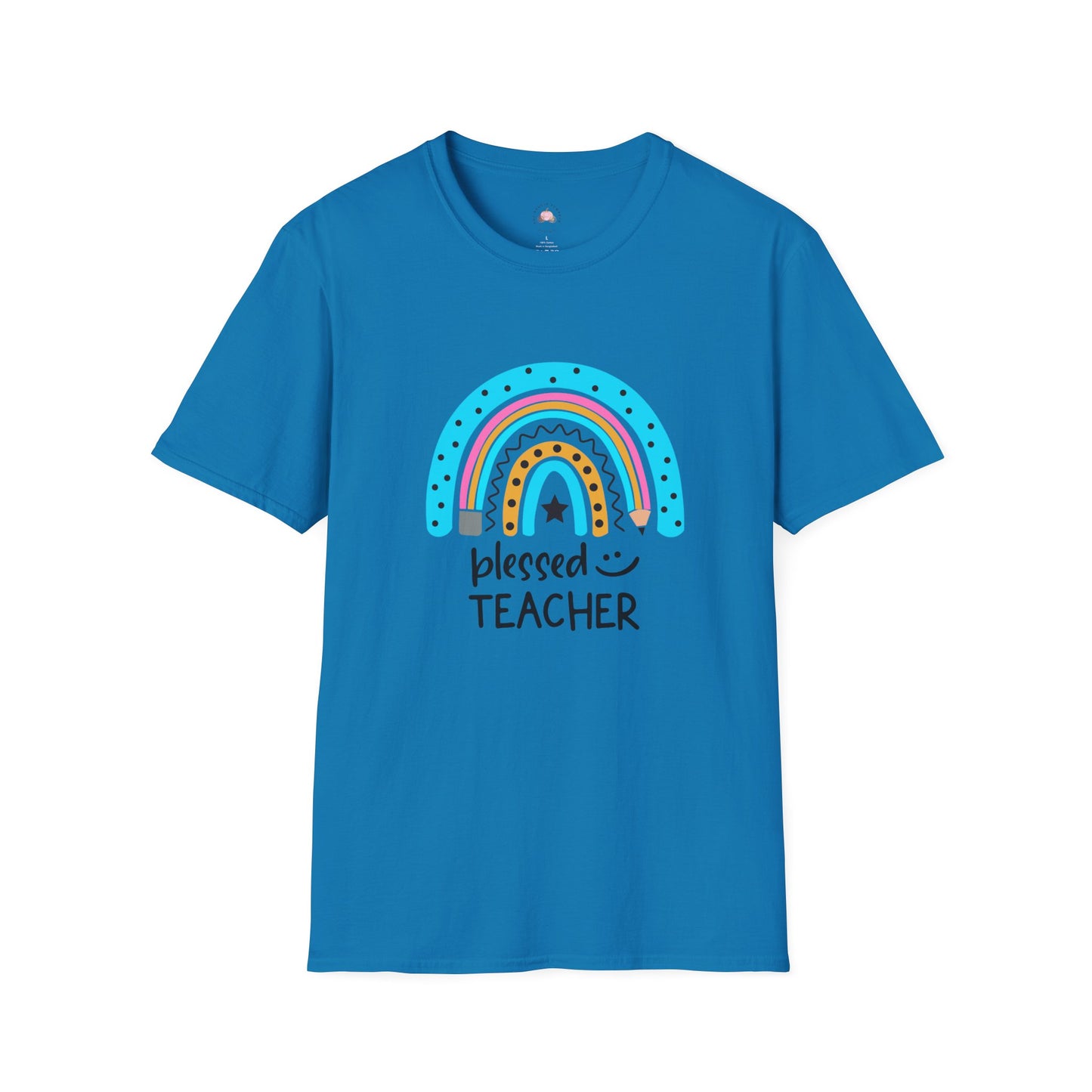 Rainbow Blessed Teacher T-Shirt, Teacher Gift, Inspirational Tee, Unisex Shirt, Back to School Fashion, Educator Appreciation