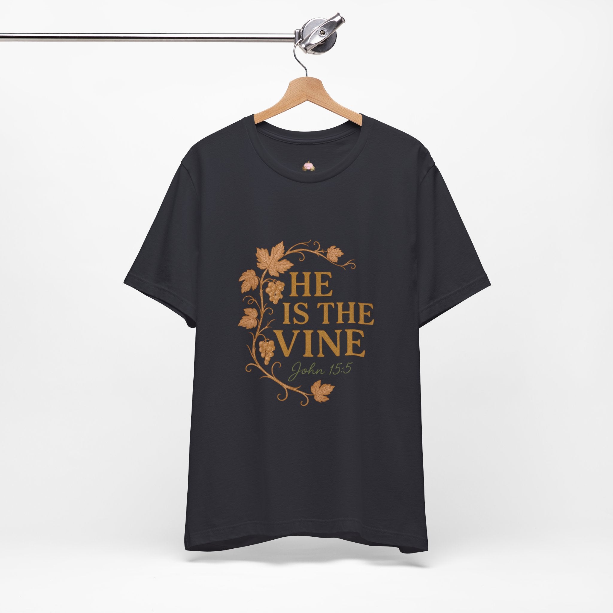 He Is The Vine T-Shirt | John 15:5 Christian Tee | Faith Scripture Shirt – Bougie Pumpkin Boutique