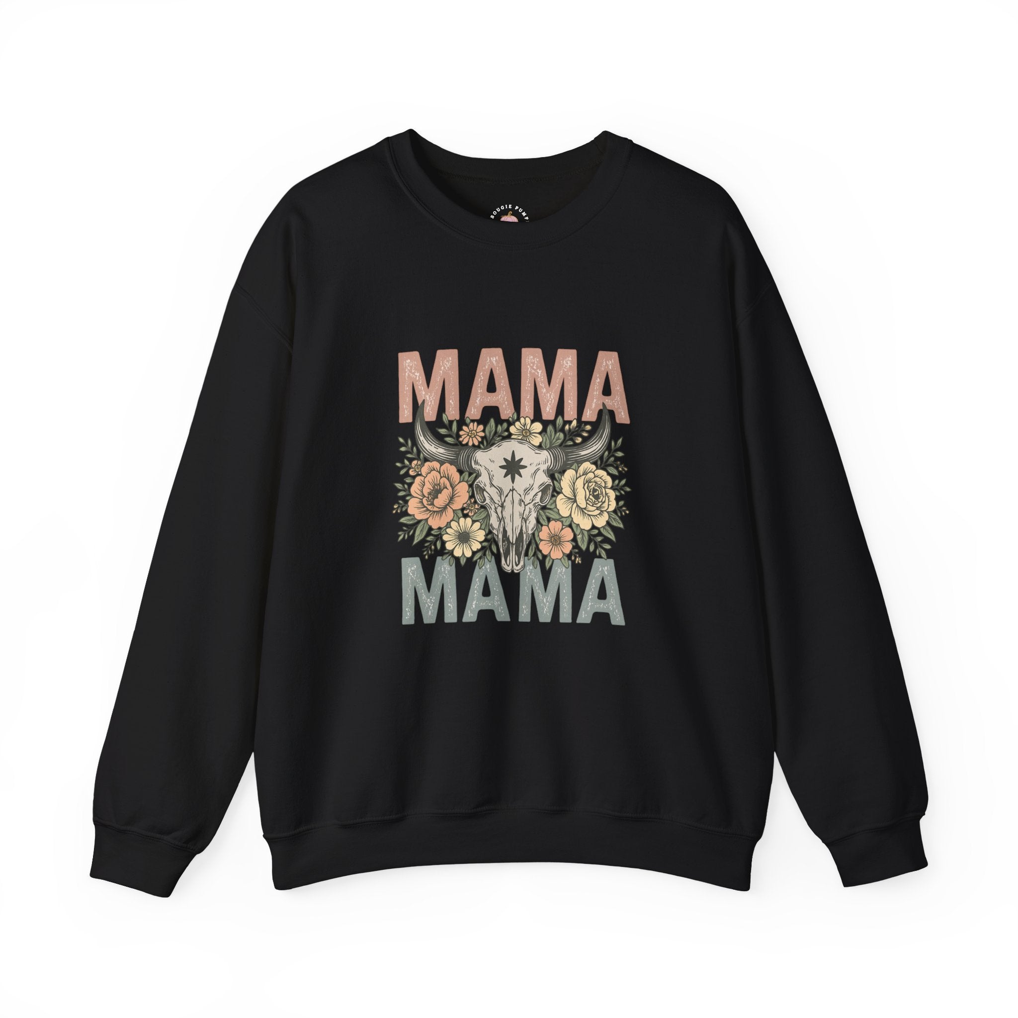 Floral Mama Skull Sweatshirt | Faith, Fashion & Sass – The Bougie Pumpkin Boutique