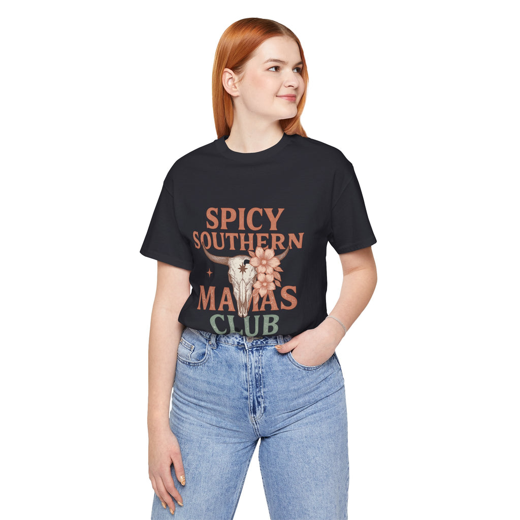 Spicy Southern Mamas Club Tee | Western Graphic Shirt for Faith-Filled Women – The Bougie Pumpkin Boutique