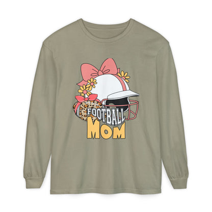 Football Mom Long Sleeve T-Shirt | Gift for Mothers, Sports Apparel, Casual Wear, Game Day Outfit, Fall Fashion