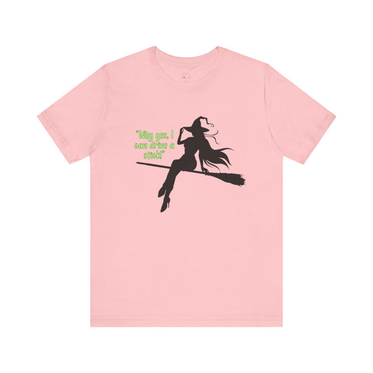 Funny Witch on a Stick T-Shirt - Halloween Costume Tee