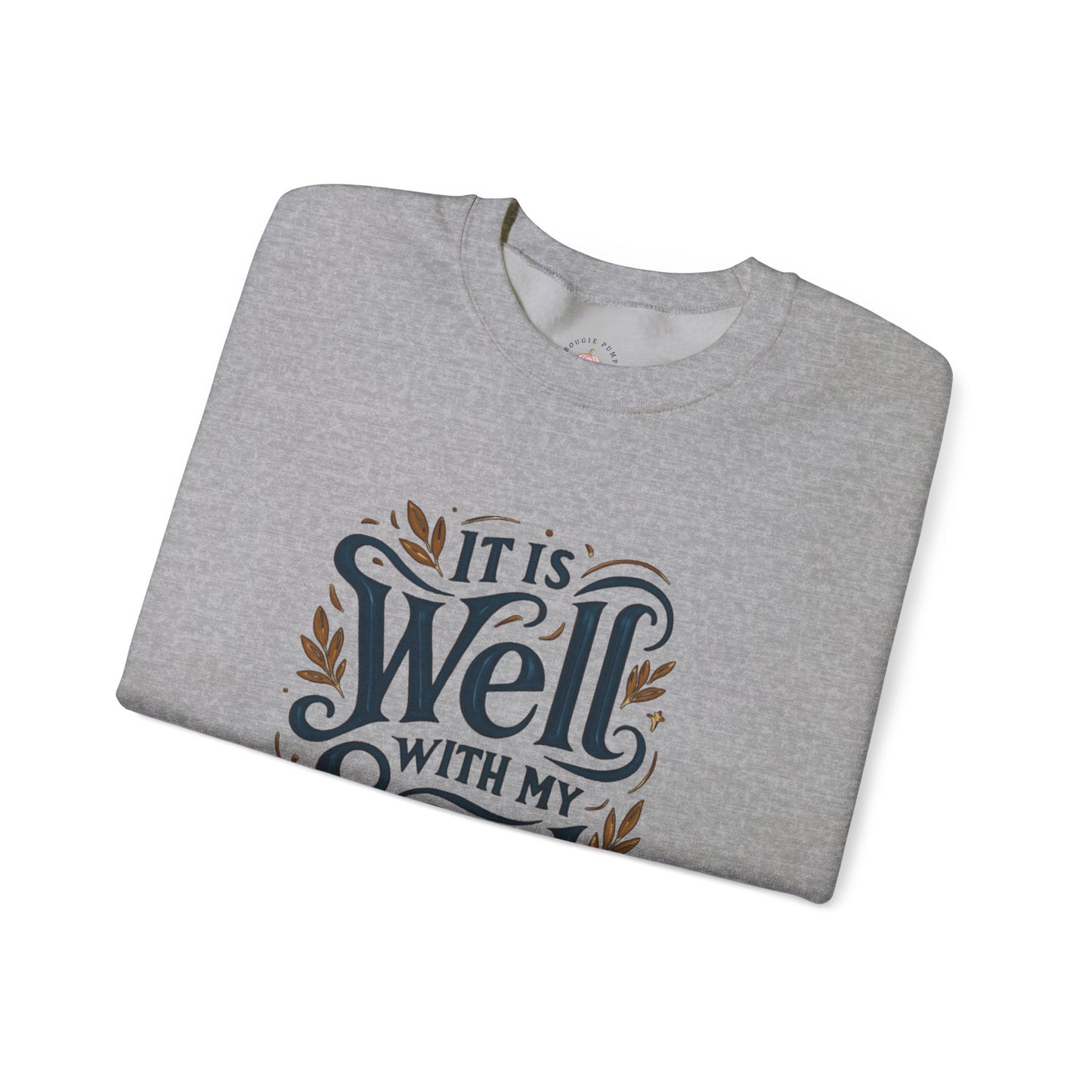 Soulful Comfort Crewneck Sweatshirt - Cozy Gift for Faith Lovers, Inspirational Apparel, Motivational Sweatshirt, Religious Gift, [...]