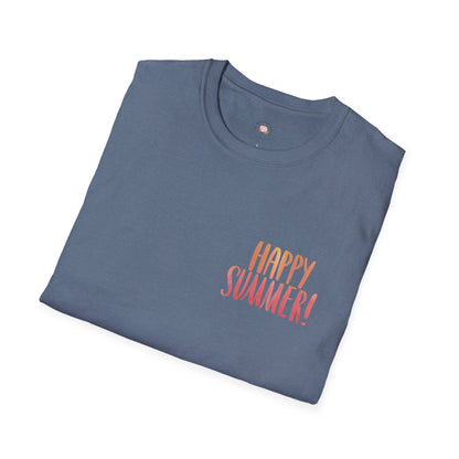 Happy Summer Unisex T-Shirt - Vacation Shirt and Beachwear